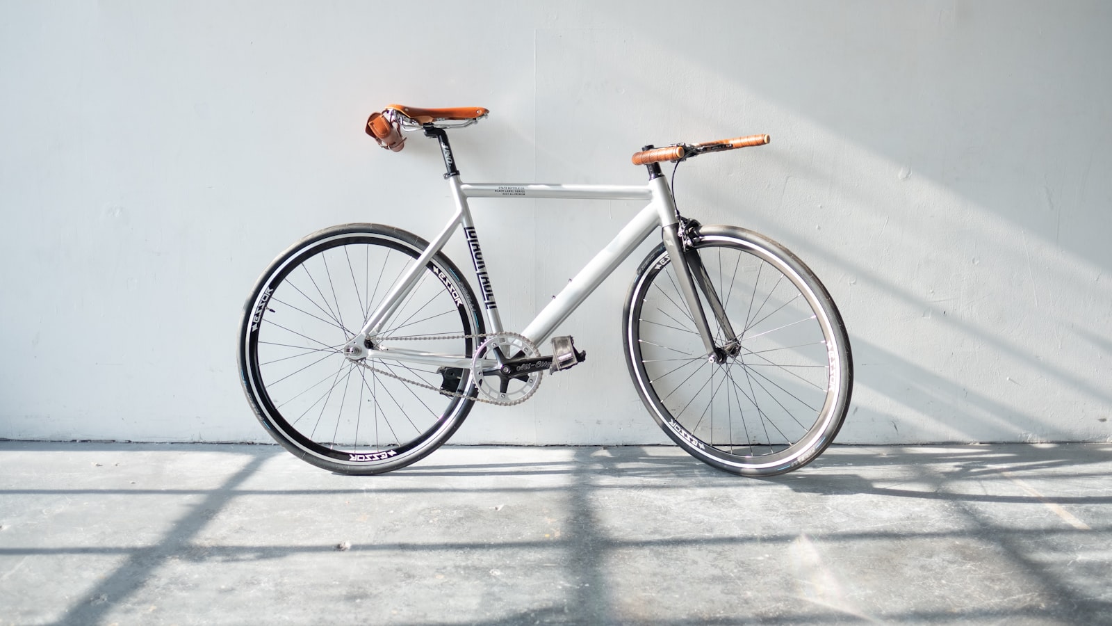 Cyclist on an indoor trainer