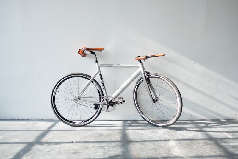 Cyclist on an indoor trainer
